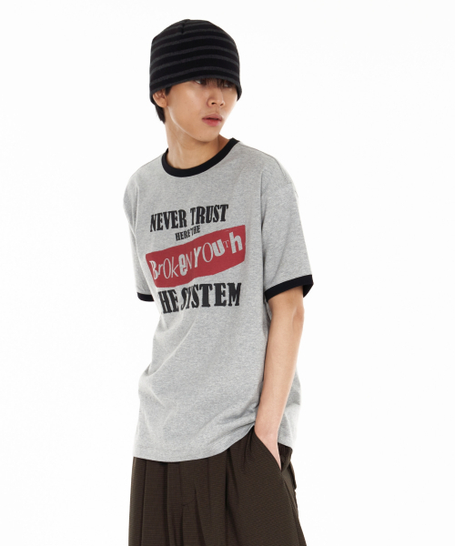 IDWS(アイドンワナセル)の「Broken Ringer T-Shirt Gray(Tシャツ/カットソー・レディース・その他・0/1/2)」の21枚目の写真