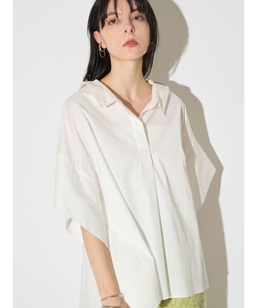 ELENDEEK(エレンディーク)の「オーバーテントブラウス(シャツ/ブラウス・レディース・ライトブルー/グレー/オフホワイト・FREE)」の21枚目の写真