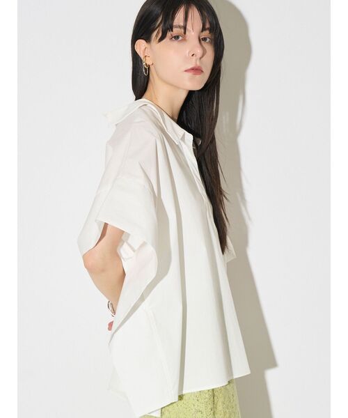 ELENDEEK(エレンディーク)の「オーバーテントブラウス(シャツ/ブラウス・レディース・ライトブルー/グレー/オフホワイト・FREE)」の22枚目の写真