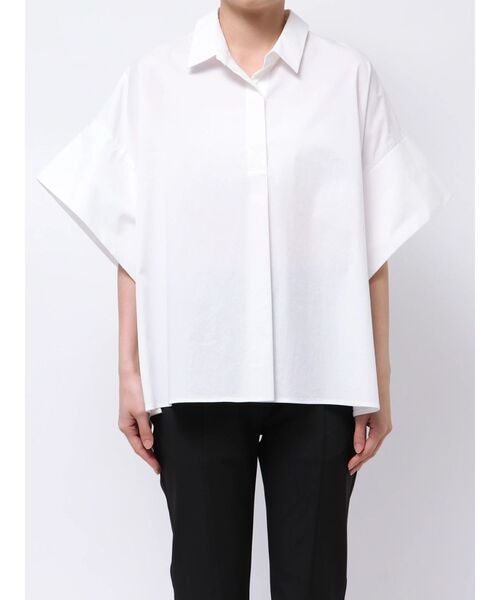 ELENDEEK(エレンディーク)の「オーバーテントブラウス(シャツ/ブラウス・レディース・ライトブルー/グレー/オフホワイト・FREE)」の6枚目の写真