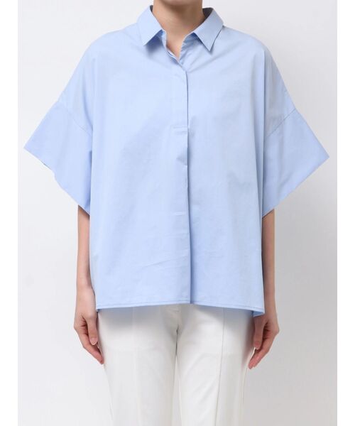 ELENDEEK(エレンディーク)の「オーバーテントブラウス(シャツ/ブラウス・レディース・ライトブルー/グレー/オフホワイト・FREE)」の14枚目の写真