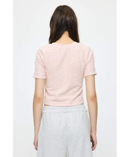 MOUSSY(マウジー)の「TWEED CRUSH トップス(Tシャツ/カットソー・レディース・ピンク/ブラック/ブルー・FREE)」の18枚目の写真