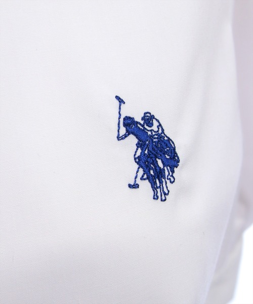 U.S. POLO ASSN.（ユーエスポロアッスン）の「【U.S. POLO ASSN.】clear 別注 袖バルーン半袖シャツブラウス（シャツ/ブラウス・レディース・イエロー系その他/サックスブルー/オフホワイト・F）」の11枚目の写真