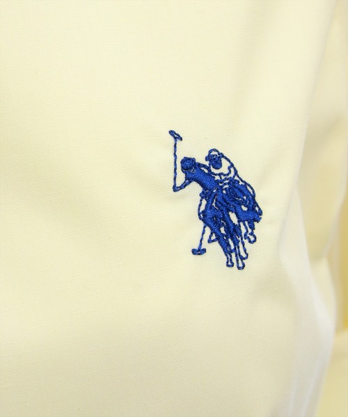 U.S. POLO ASSN.（ユーエスポロアッスン）の「【U.S. POLO ASSN.】clear 別注 袖バルーン半袖シャツブラウス（シャツ/ブラウス・レディース・イエロー系その他/サックスブルー/オフホワイト・F）」の9枚目の写真