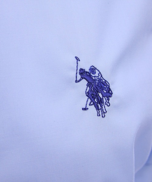 U.S. POLO ASSN.（ユーエスポロアッスン）の「【U.S. POLO ASSN.】clear 別注 袖バルーン半袖シャツブラウス（シャツ/ブラウス・レディース・イエロー系その他/サックスブルー/オフホワイト・F）」の7枚目の写真
