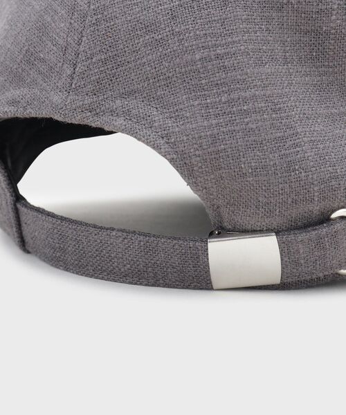 INDIVI（インディヴィ）の「【大人カジュアル／リネン混】ベーシックキャップ（キャップ・レディース・チャコールグレー/ベージュ系その他7・00）」の6枚目の写真