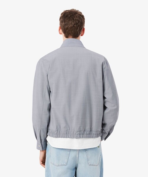 LACOSTE(ラコステ)の「ウールブレンド ハリントンジャケット(ブルゾン・メンズ・ライトグレー・52/50/48/46)」の4枚目の写真