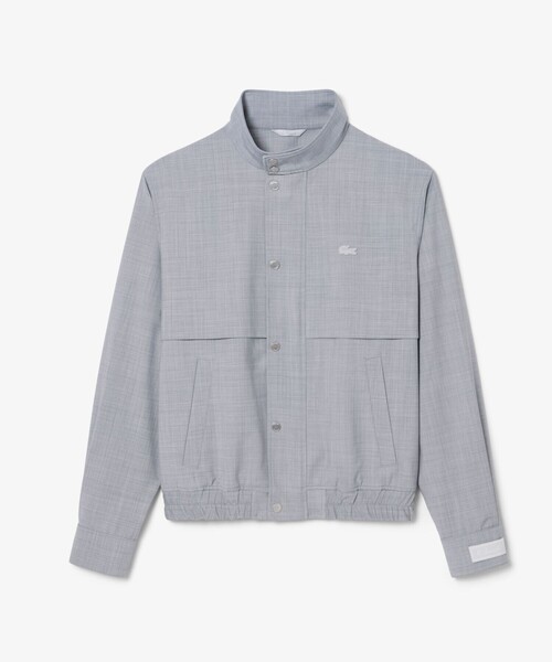 LACOSTE(ラコステ)の「ウールブレンド ハリントンジャケット(ブルゾン・メンズ・ライトグレー・52/50/48/46)」の5枚目の写真