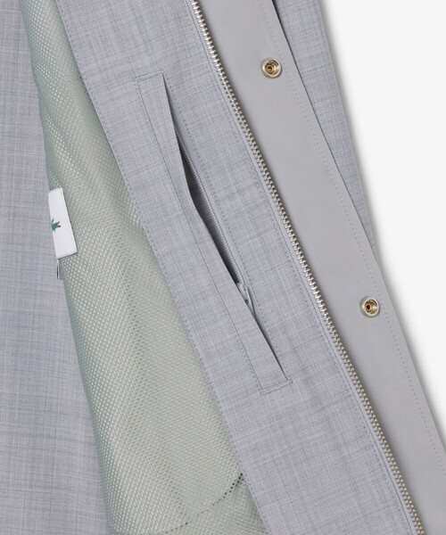 LACOSTE(ラコステ)の「ウールブレンド ハリントンジャケット(ブルゾン・メンズ・ライトグレー・52/50/48/46)」の9枚目の写真
