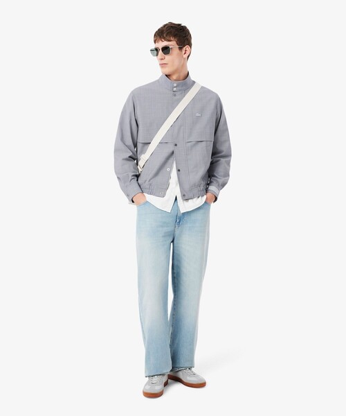 LACOSTE(ラコステ)の「ウールブレンド ハリントンジャケット(ブルゾン・メンズ・ライトグレー・52/50/48/46)」の10枚目の写真