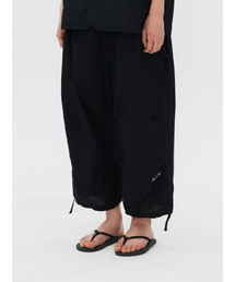 JAMIE WEST（ジェイミーウエスト）の「オリエンタルツーピンタック9部ワイドパンツ（ブラック）（その他パンツ）」