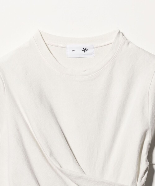 Steven Alan(スティーブンアラン)の「<ywy>TUCK DRAPE TEE SHIRT/Tシャツ(Tシャツ/カットソー・レディース・オフホワイト/ネイビー・S)」の7枚目の写真