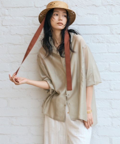 アドーア 23SS クリアコットンドルマンブラウス シャツ 38 ASTRONOMY シャツ シアードルマンシャツ メンズ : ZOZOTOWN Yahoo!店