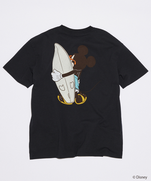 MICKEY MOUSE(ミッキーマウス)の「MICKEY MOUSE / ミッキー マウス 別注 プリント Tシャツ(Tシャツ/カットソー・メンズ・ホワイト/グレー/ホワイト×ホワイト/ブラウン/ブラック系その他/ブルー系その他/ブラックミックス・MEDIUM/SMALL/LARGE)」の11枚目の写真