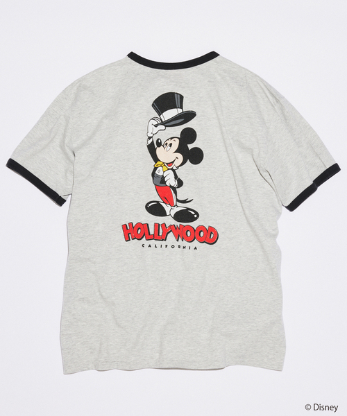 MICKEY MOUSE(ミッキーマウス)の「MICKEY MOUSE / ミッキー マウス 別注 プリント Tシャツ(Tシャツ/カットソー・メンズ・ホワイト/グレー/ホワイト×ホワイト/ブラウン/ブラック系その他/ブルー系その他/ブラックミックス・MEDIUM/SMALL/LARGE)」の13枚目の写真