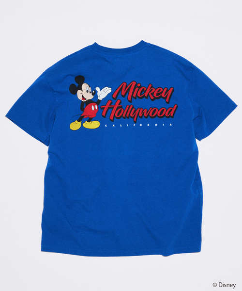 MICKEY MOUSE(ミッキーマウス)の「MICKEY MOUSE / ミッキー マウス 別注 プリント Tシャツ(Tシャツ/カットソー・メンズ・ホワイト/グレー/ホワイト×ホワイト/ブラウン/ブラック系その他/ブルー系その他/ブラックミックス・MEDIUM/SMALL/LARGE)」の9枚目の写真