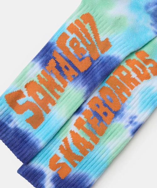 SANTA CRUZ（サンタクルーズ）の「SANTACRUZ/サンタクルーズ ソックス AD RIP SOCK タイダイ 502262901（ソックス/靴下・メンズ・ブルー・FREE）」の4枚目の写真