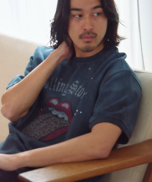 JACKROSE(ジャックローズ)の「B-TRS- Vintage SWT Tee(Tシャツ/カットソー・メンズ・ブラック/ピンク・L/M)」の1枚目の写真