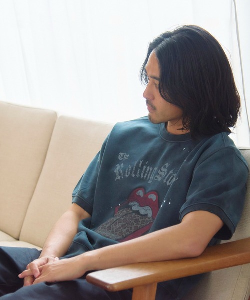 JACKROSE(ジャックローズ)の「B-TRS- Vintage SWT Tee(Tシャツ/カットソー・メンズ・ブラック/ピンク・L/M)」の4枚目の写真