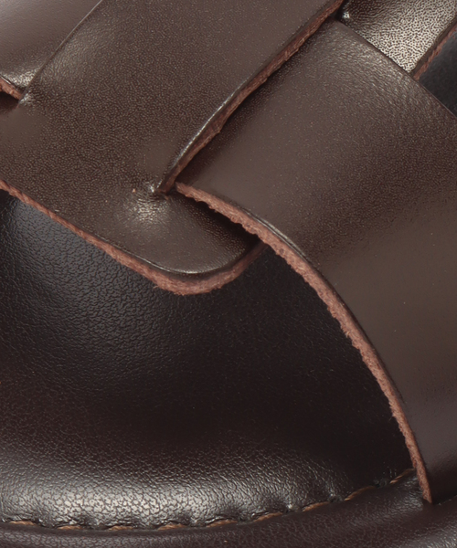 CORSO ROMA，9（コルソローマ）の「【CORSO ROMA 9 / コルソローマノーヴェ】 3ストラップグルカサンダル（サンダル・レディース・ブラウン/ブラック・36/37/38）」の12枚目の写真