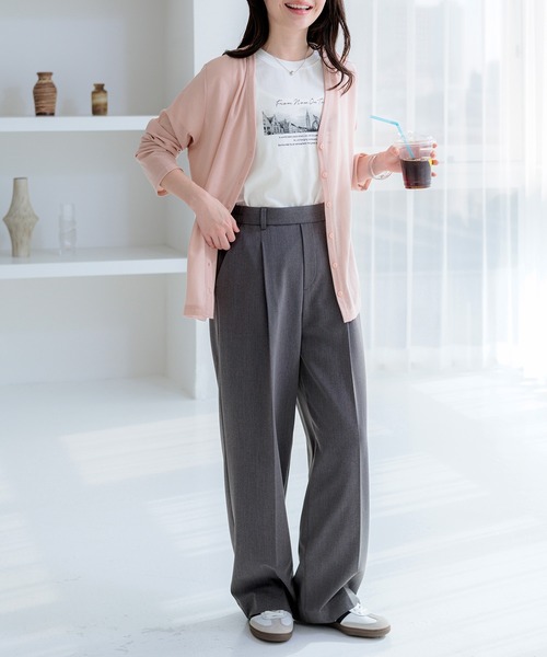 BELLUNA PLUS(ベルーナ)の「UV対策シアーカーディガン(カーディガン/ボレロ・レディース・ピンク/ライトグレー/ネイビー/ミント・LARGE/X-LARGE/MEDIUM)」の16枚目の写真