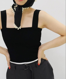 NICENICE MOMENT（ナイスナイスモーメント）の「NICENICE MOMENT ナイスナイスモーメント SQUARE TANK  N1-26S002（タンクトップ）」