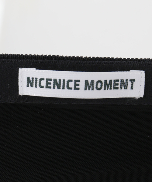NICENICE MOMENT(ナイスナイスモーメント)の「NICENICE MOMENT ナイスナイスモーメント SQUARE TANK N1-26S002(タンクトップ・レディース・ブラック/アイボリー・FREE)」の9枚目の写真