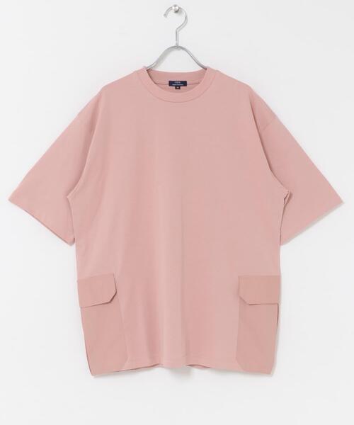 ITEMS URBANRESEARCH(アイテムズ アーバンリサーチ)の「サイドポケットキリカエクルーネックTシャツ(Tシャツ/カットソー・メンズ・ブラック/ピンク/ホワイト/ベージュ・X-LARGE/LARGE/MEDIUM)」の17枚目の写真