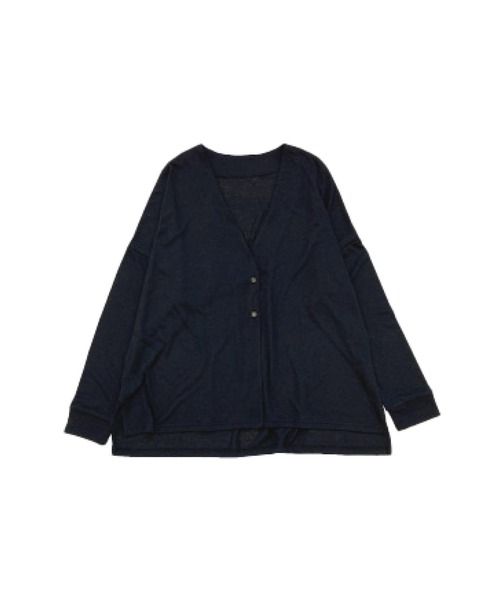 MARAI(マーライ)の「【接触冷感・UVカット】Vネック カーディガン サマーニット(カーディガン/ボレロ・レディース・オフホワイト/ライム/ブルー/グレー/ブラック・フリー)」の7枚目の写真
