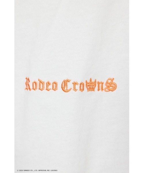 RODEO CROWNS WIDE BOWL(ロデオクラウンズワイドボウル)の「(サンリオキャラクターズ) パターンモチーフTシャツ(Tシャツ/カットソー・レディース・ブラウン/ブラック/ライトブルー/オフホワイト・MEDIUM/LARGE)」の16枚目の写真