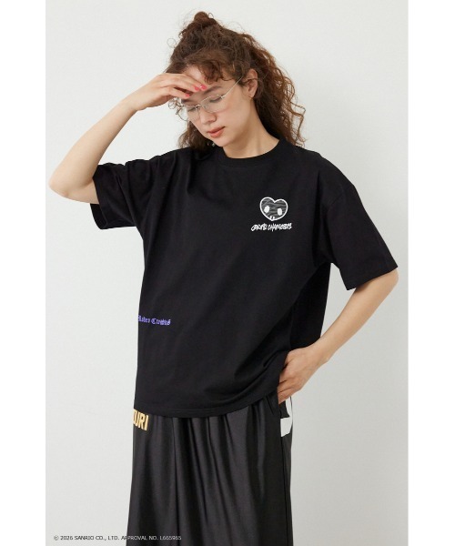 RODEO CROWNS WIDE BOWL(ロデオクラウンズワイドボウル)の「(サンリオキャラクターズ) パターンモチーフTシャツ(Tシャツ/カットソー・レディース・ブラウン/ブラック/ライトブルー/オフホワイト・MEDIUM/LARGE)」の21枚目の写真