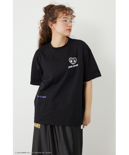 RODEO CROWNS WIDE BOWL(ロデオクラウンズワイドボウル)の「(サンリオキャラクターズ) パターンモチーフTシャツ(Tシャツ/カットソー・レディース・ブラウン/ブラック/ライトブルー/オフホワイト・MEDIUM/LARGE)」の22枚目の写真
