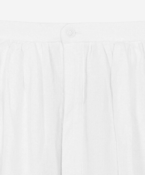 HAVERSACK(ハバーザック)の「HAVERSACK | リネンツイル ギャザーロングスカート WOMEN(スカート・レディース・ホワイト・1)」の5枚目の写真