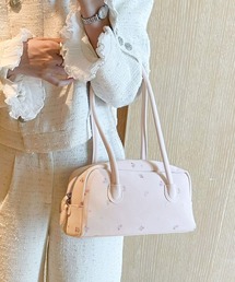 HOOK for girls ロングハンドル花柄ミニボストンバッグ