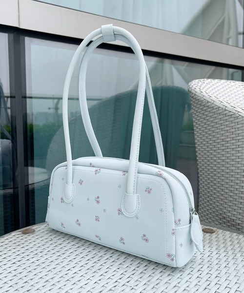 HOOK（フック）の「HOOK for girls　ロングハンドル花柄ミニボストンバッグ（ボストンバッグ・レディース・ライトグリーン/ライトブルー/ピンク・FREE）」の6枚目の写真