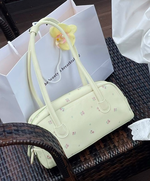 HOOK（フック）の「HOOK for girls　ロングハンドル花柄ミニボストンバッグ（ボストンバッグ・レディース・ライトグリーン/ライトブルー/ピンク・FREE）」の10枚目の写真