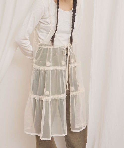 fig London(フィグロンドン)の「Hazel cami dress(ワンピース・レディース・ホワイト/ブラック・FREE)」の2枚目の写真