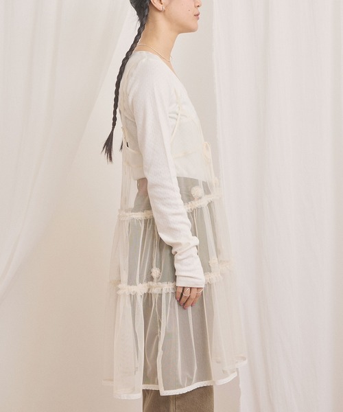 fig London(フィグロンドン)の「Hazel cami dress(ワンピース・レディース・ホワイト/ブラック・FREE)」の7枚目の写真