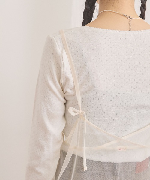 fig London(フィグロンドン)の「Hazel cami dress(ワンピース・レディース・ホワイト/ブラック・FREE)」の10枚目の写真