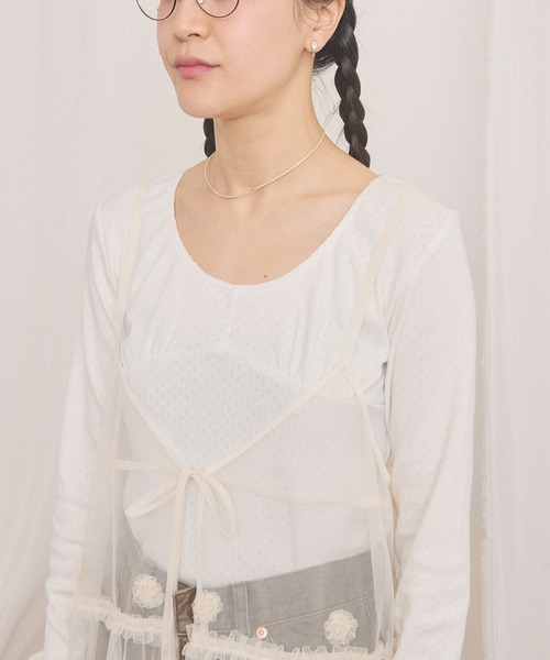 fig London(フィグロンドン)の「Hazel cami dress(ワンピース・レディース・ホワイト/ブラック・FREE)」の11枚目の写真
