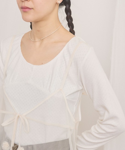 fig London(フィグロンドン)の「Hazel cami dress(ワンピース・レディース・ホワイト/ブラック・FREE)」の12枚目の写真