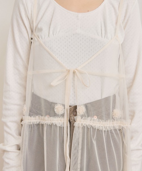 fig London(フィグロンドン)の「Hazel cami dress(ワンピース・レディース・ホワイト/ブラック・FREE)」の13枚目の写真