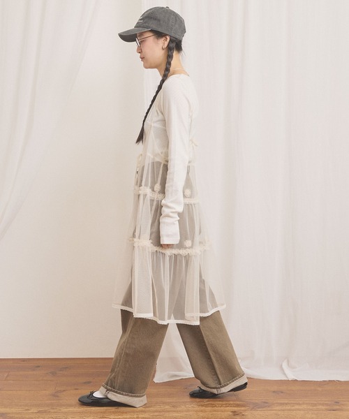 fig London(フィグロンドン)の「Hazel cami dress(ワンピース・レディース・ホワイト/ブラック・FREE)」の3枚目の写真