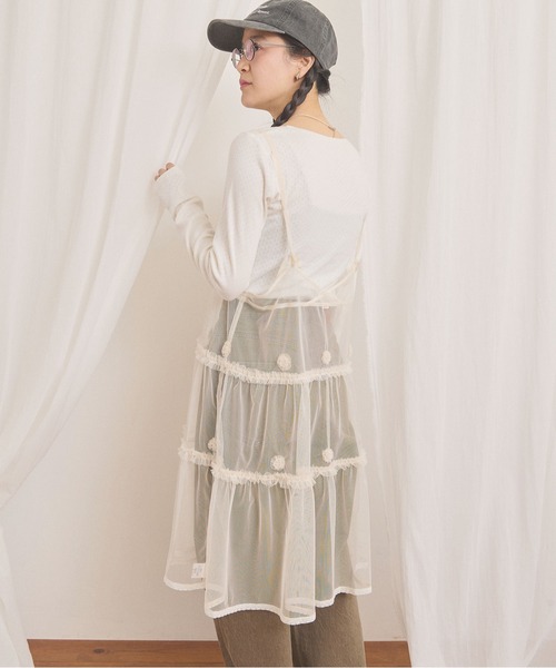 fig London(フィグロンドン)の「Hazel cami dress(ワンピース・レディース・ホワイト/ブラック・FREE)」の20枚目の写真