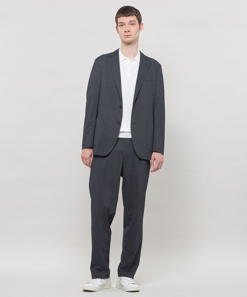 MACKINTOSH LONDON（マッキントッシュ ロンドン）の「【WEB・一部店舗限定】ドライ鹿の子ニットポロシャツ（ポロシャツ・メンズ・ネイビー/ホワイト/グレー・M/XL/L）」の5枚目の写真