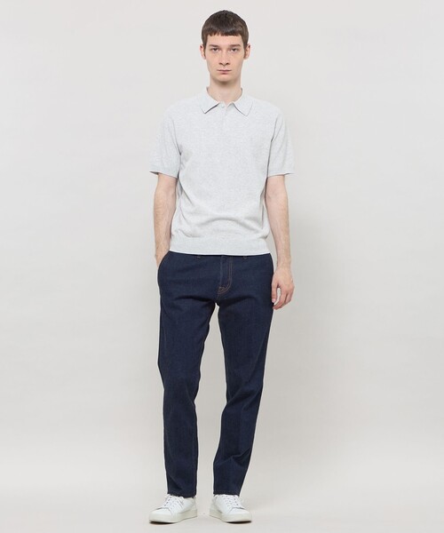 MACKINTOSH LONDON（マッキントッシュ ロンドン）の「【WEB・一部店舗限定】ドライ鹿の子ニットポロシャツ（ポロシャツ・メンズ・ネイビー/ホワイト/グレー・M/XL/L）」の6枚目の写真