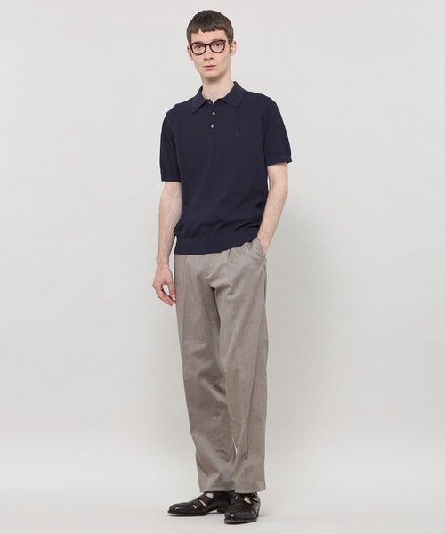 MACKINTOSH LONDON（マッキントッシュ ロンドン）の「【WEB・一部店舗限定】ドライ鹿の子ニットポロシャツ（ポロシャツ・メンズ・ネイビー/ホワイト/グレー・M/XL/L）」の7枚目の写真
