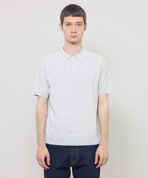 MACKINTOSH LONDON（マッキントッシュ ロンドン）の「【WEB・一部店舗限定】ドライ鹿の子ニットポロシャツ（ポロシャツ・メンズ・ネイビー/ホワイト/グレー・M/XL/L）」の8枚目の写真
