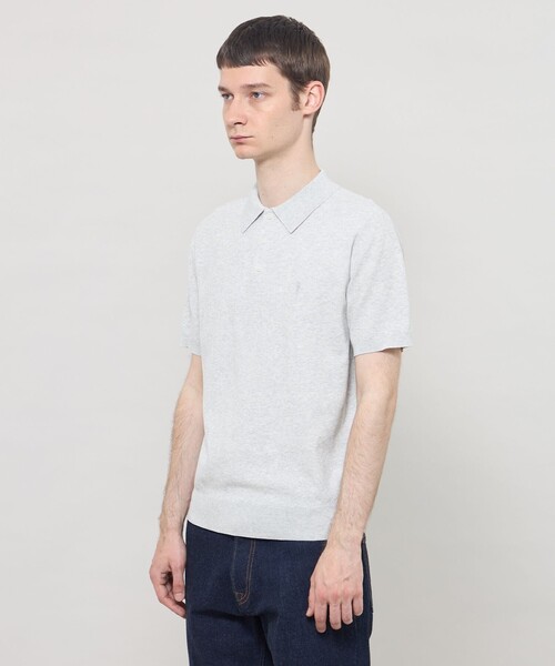MACKINTOSH LONDON（マッキントッシュ ロンドン）の「【WEB・一部店舗限定】ドライ鹿の子ニットポロシャツ（ポロシャツ・メンズ・ネイビー/ホワイト/グレー・M/XL/L）」の9枚目の写真