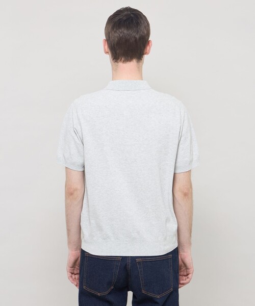 MACKINTOSH LONDON（マッキントッシュ ロンドン）の「【WEB・一部店舗限定】ドライ鹿の子ニットポロシャツ（ポロシャツ・メンズ・ネイビー/ホワイト/グレー・M/XL/L）」の10枚目の写真